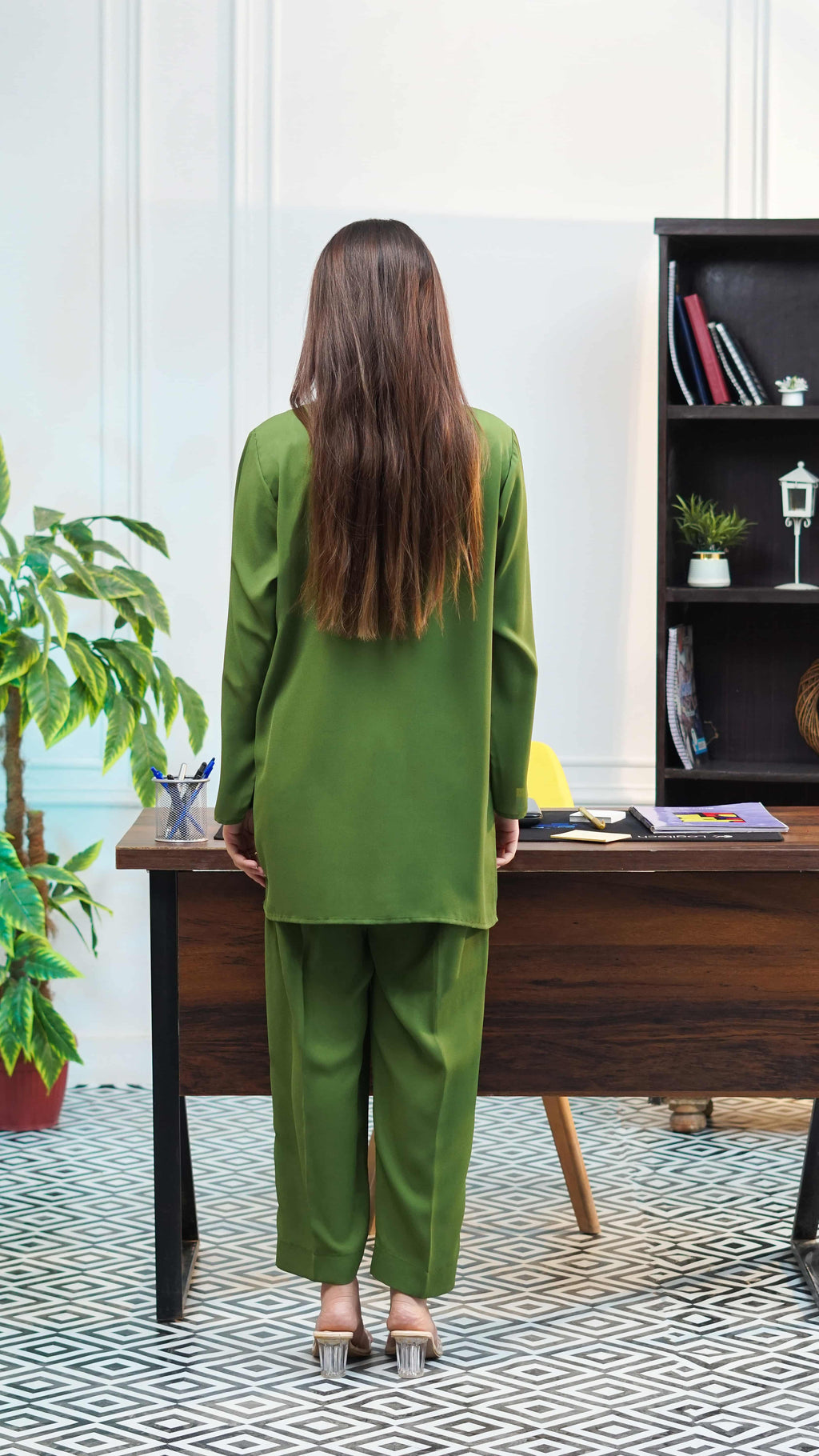 Stitched Emerald Co-Ord 2 Piece