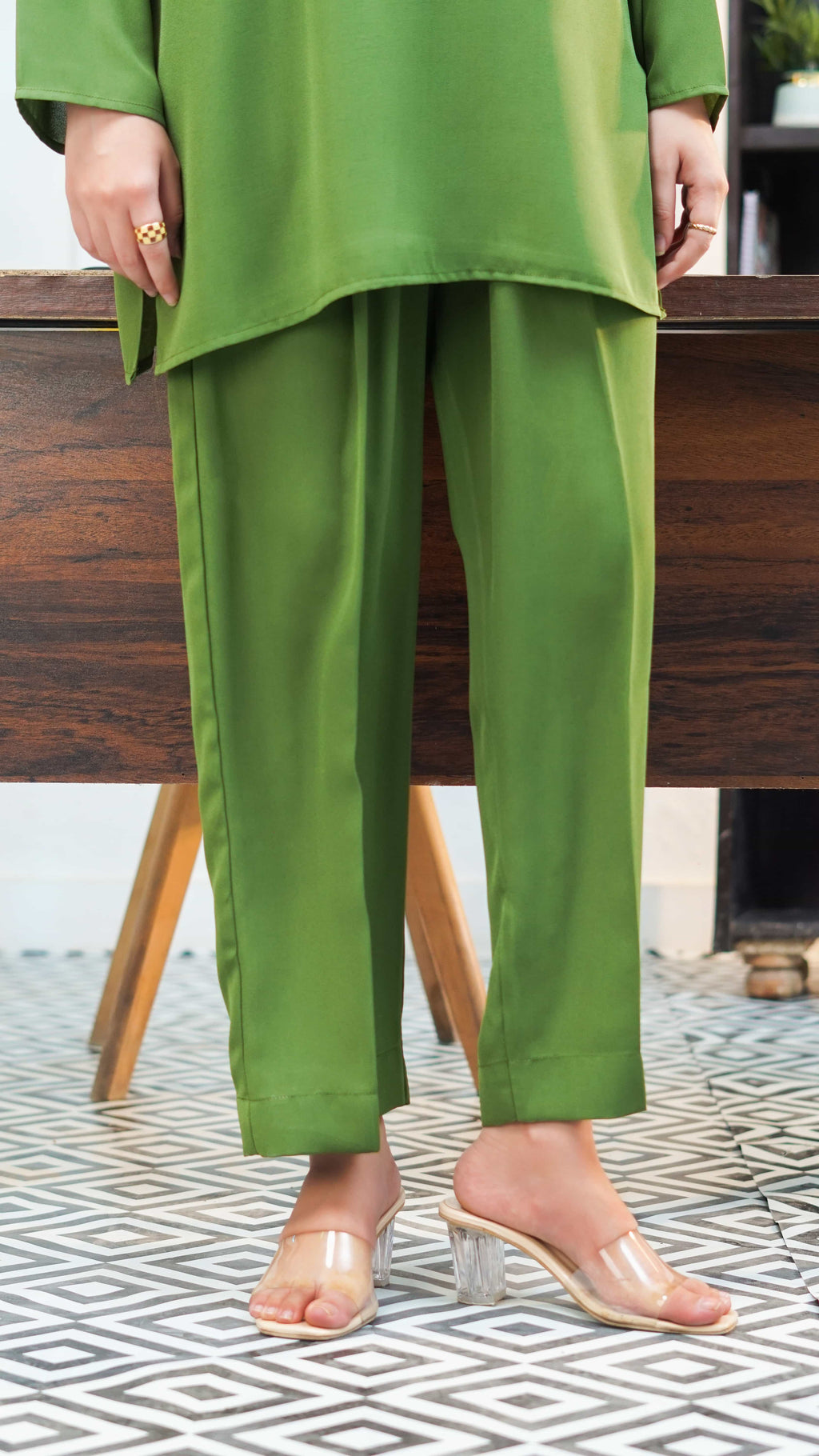 Stitched Emerald Co-Ord 2 Piece