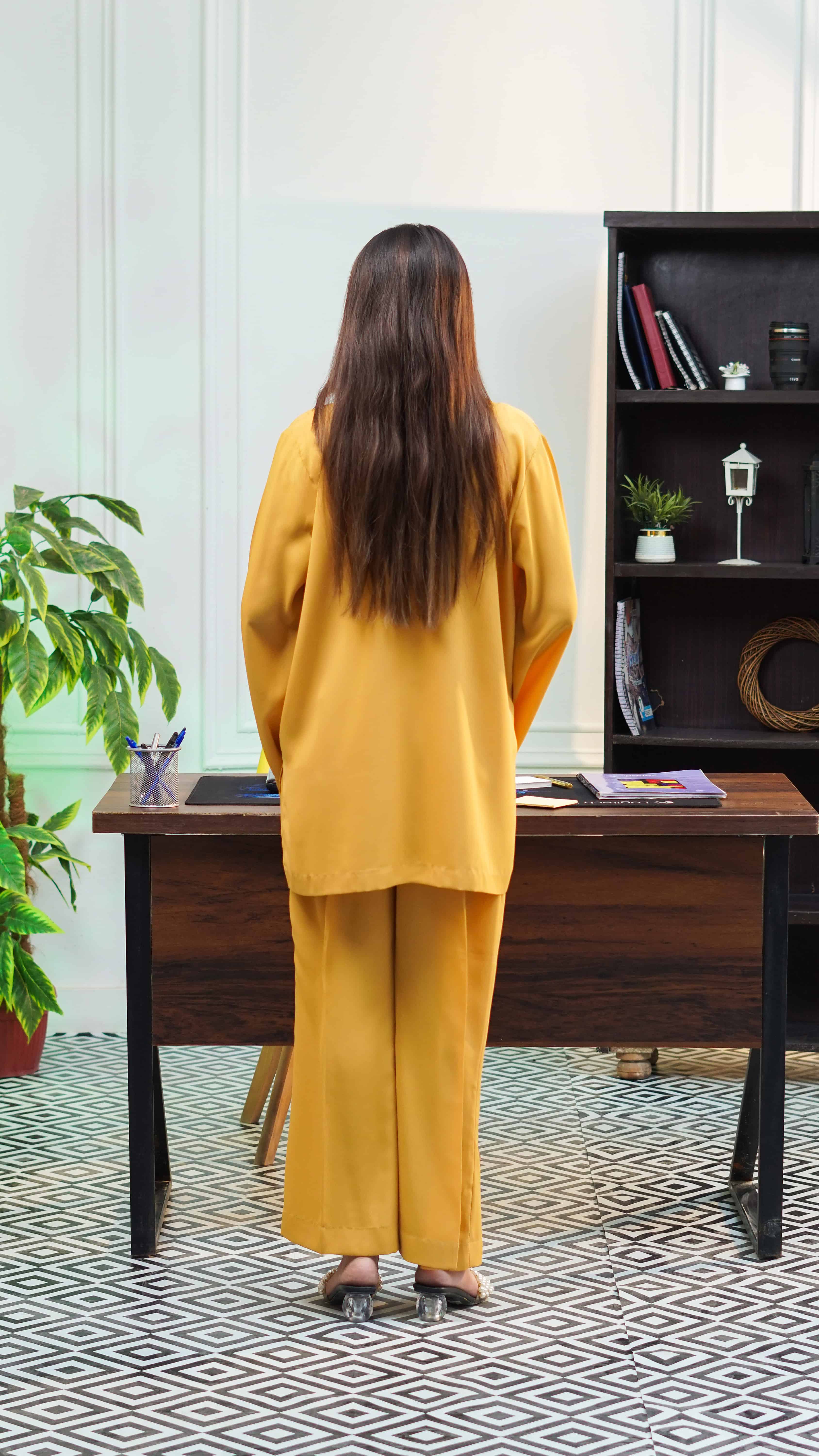 Stitched Amber Co-Ord 2-Piece Set