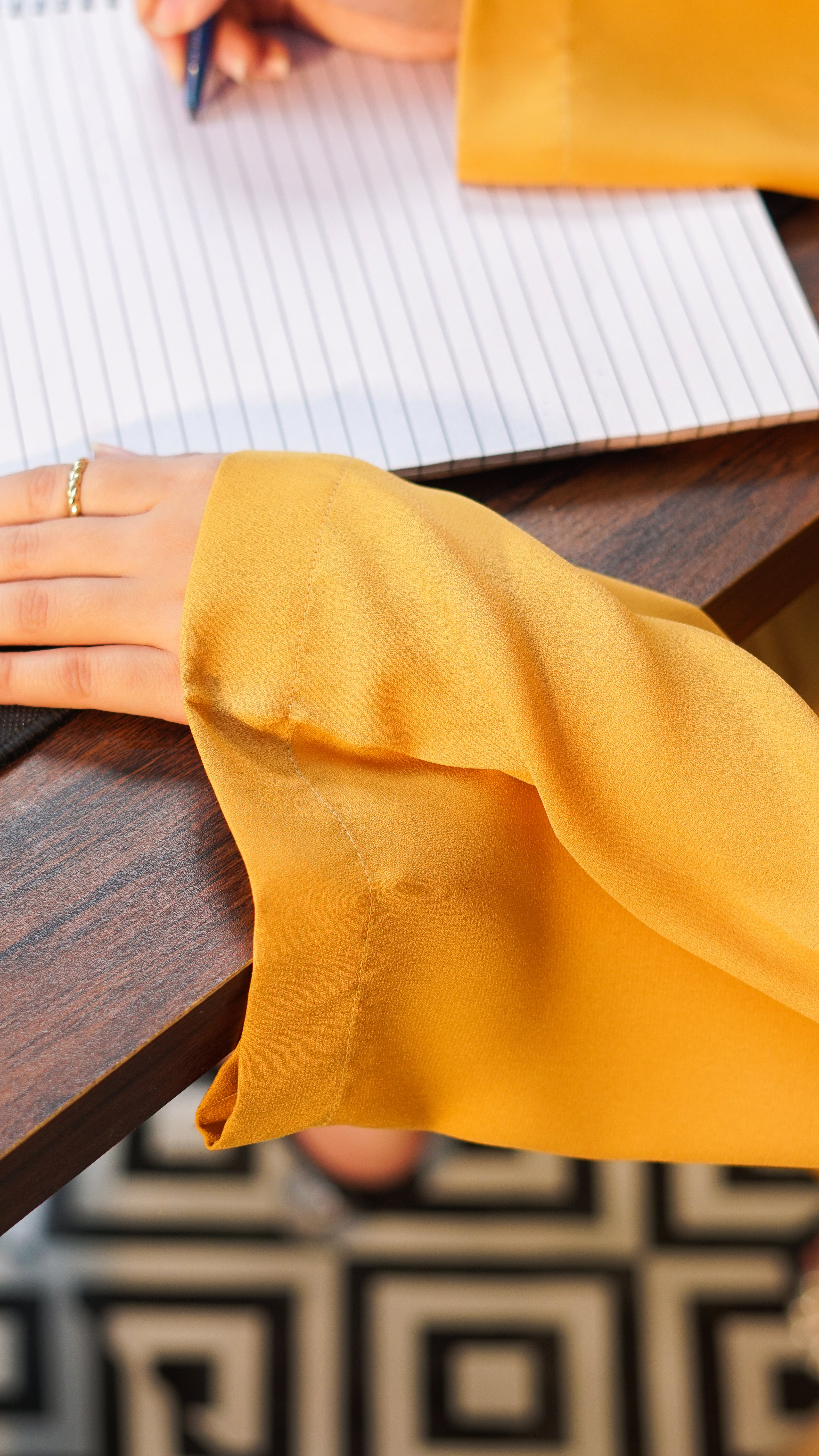 The Amber Glow Georgette Co-ord Set