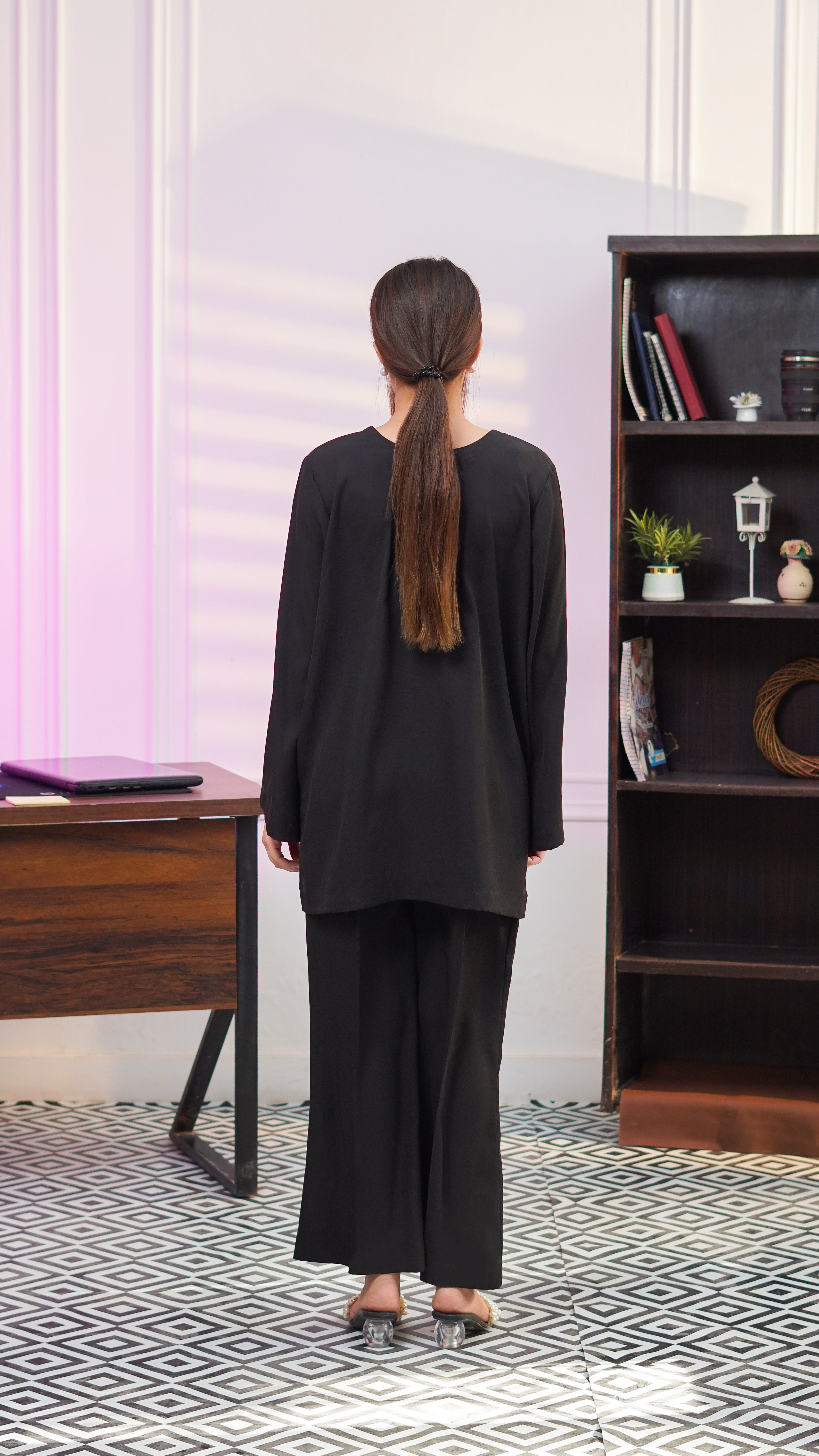 The Noir Essential Georgette Co-ord Set