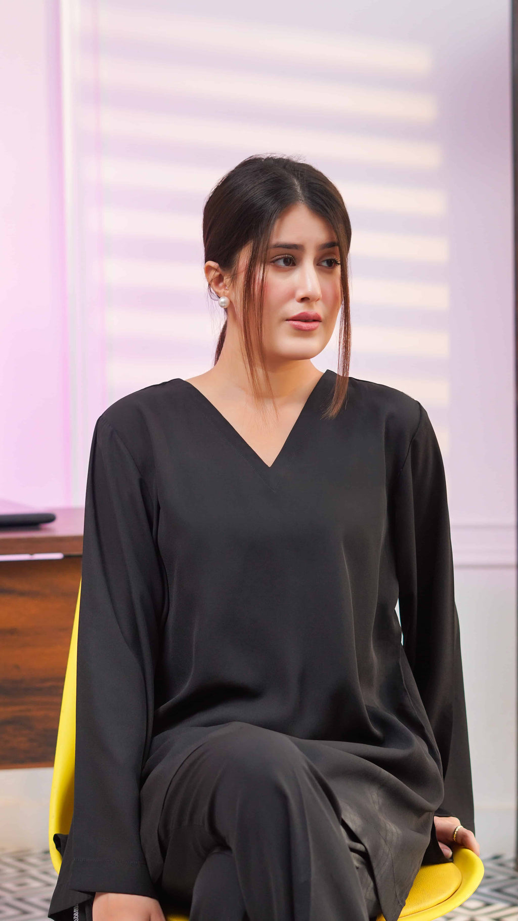 Stitched Noir Co-Ord 2-Piece Set