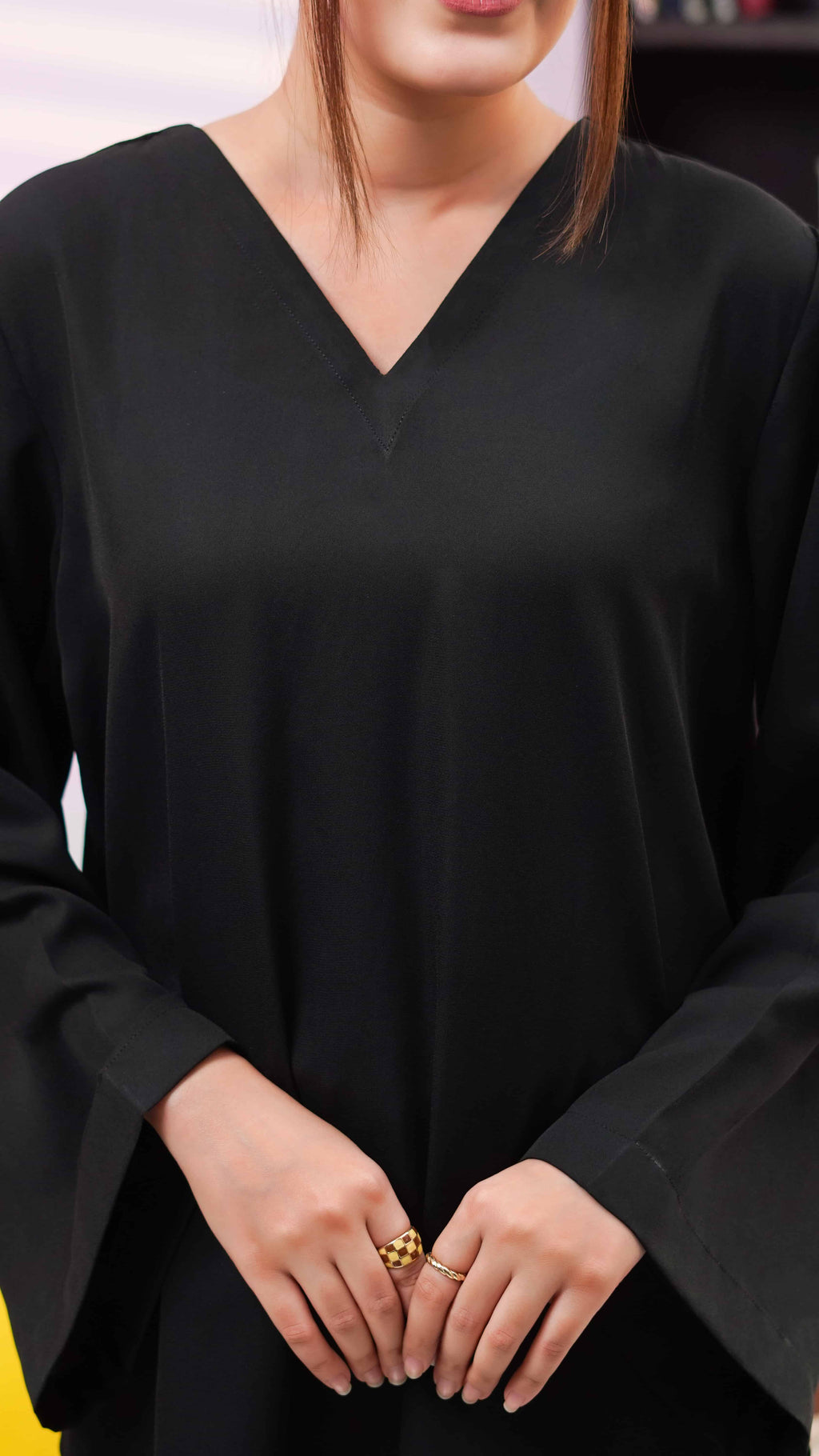 Stitched Noir Co-Ord 2-Piece Set