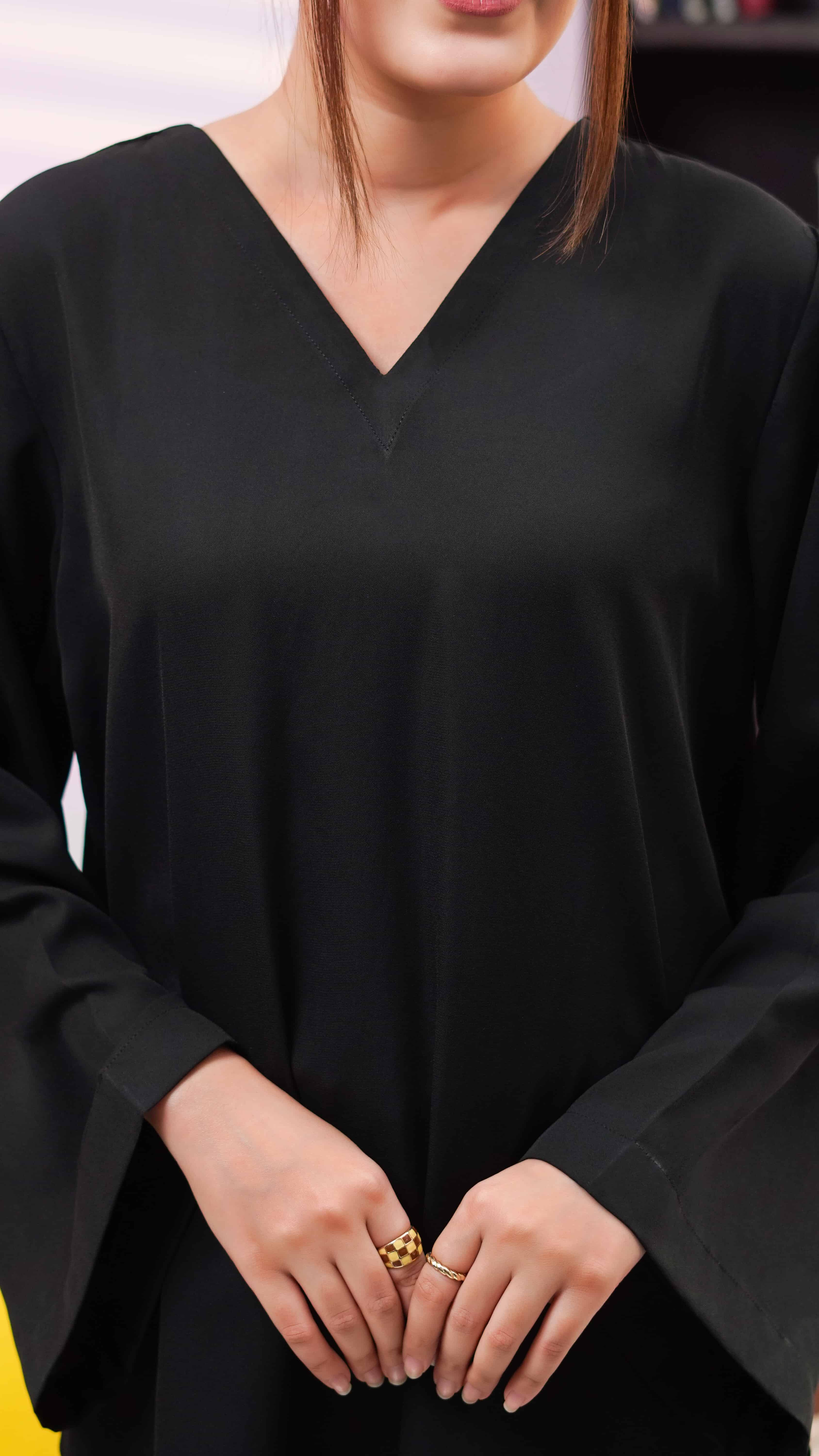 Stitched Noir Co-Ord 2-Piece Set