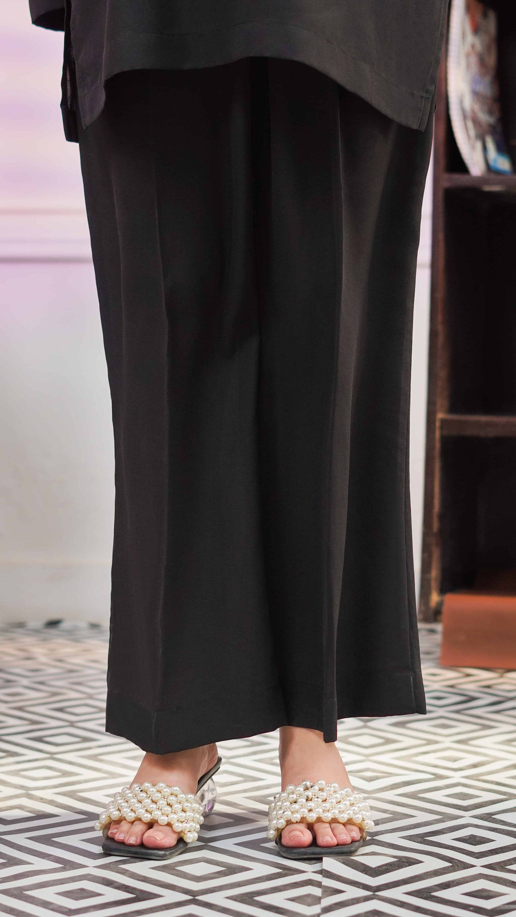 Stitched Noir Co-Ord 2-Piece Set