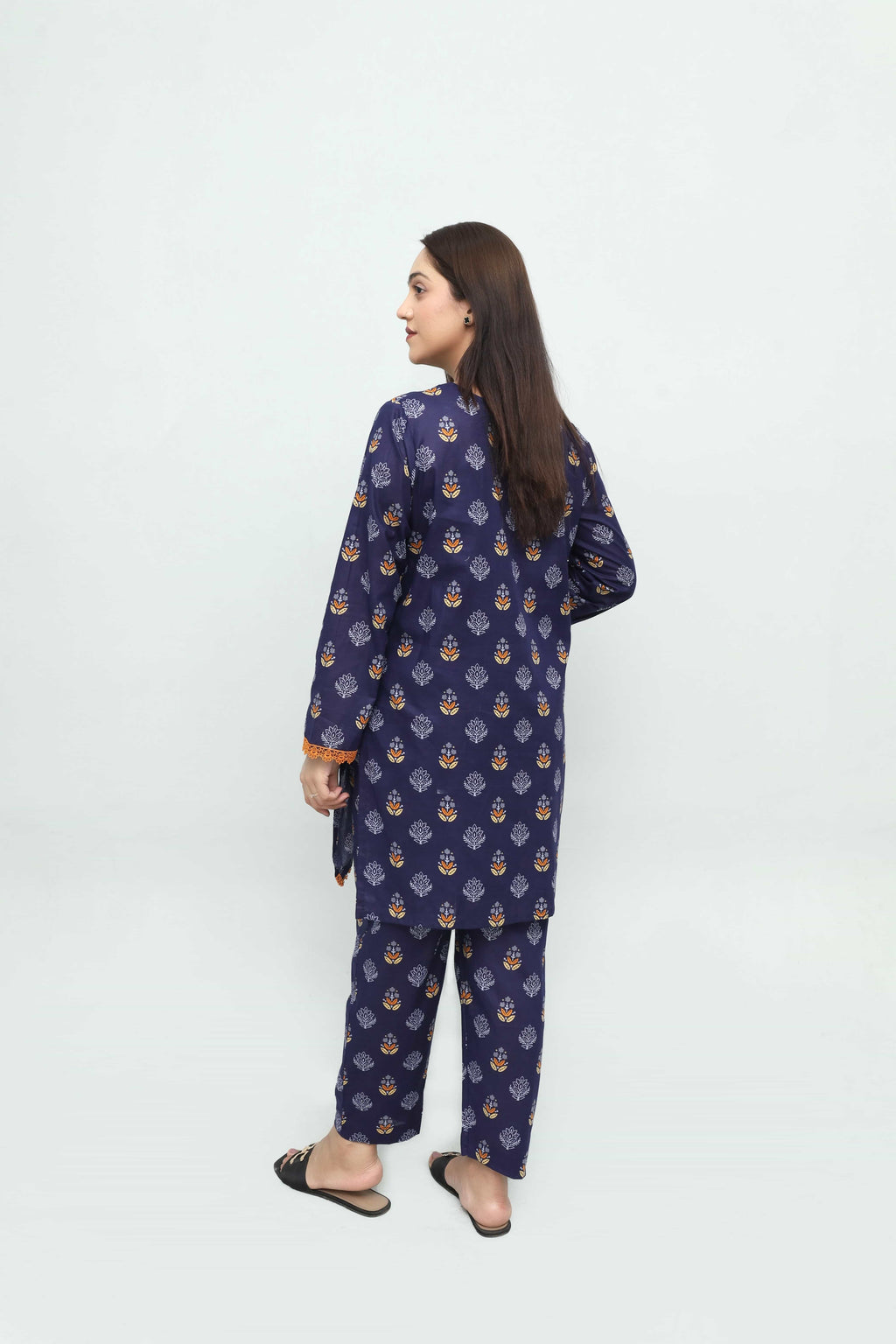 Midnight Bloom Lawn Co-Ord Set